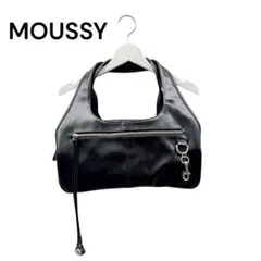 MOUSSY DOUBLE HANDLE ZIP BAG ジップバッグ 鞄 黒のサムネイル