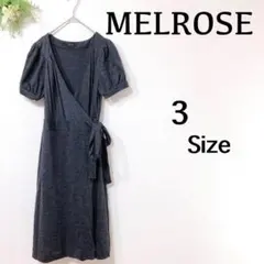 『メルローズ』（3）＊半袖＊ワンピース＊カジュアル＊濃いグレー