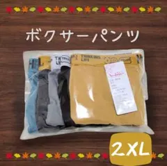 【新品】ボクサーパンツ5枚セット2XLサイズ前閉じ ボクサーブリーフ 下着 快適