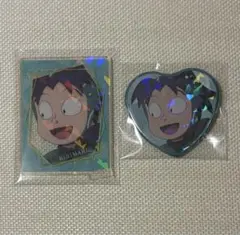 忍たま乱太郎 ホロアクリルスタンド ハート型缶バッジ 山田利吉 - メルカリ
