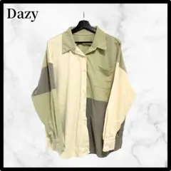 【フォロー割あり❗❗】Dazy パッチワーク 長袖シャツ 羽織 XLサイズ