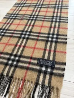 BURBERRY バーバリー　カシミヤ　マフラー　ベージュ　ノバチェック