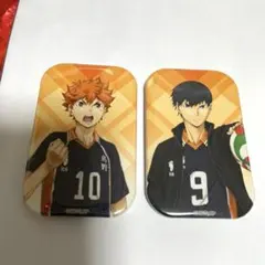 ハイキュー ナンジャタウン ゴミ捨て場の決戦 スクエア缶バッジ 日向 影山