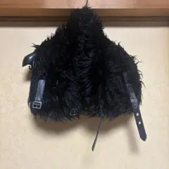 alice auaa ファーマフラー ブラック