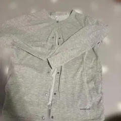 mont-bell ライトグレー カーディガン Lサイズ