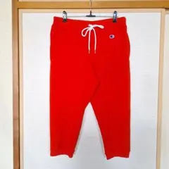 チャンピオン　ウィメンズ　７分丈スウェットパンツ　バーミリオン