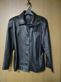 レザー羊革ジャケット ブラック Lサイズ