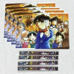 名探偵コナン 文房具セット 下敷き 鉛筆 小学館 日本史探偵 非売品 新品