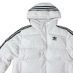 adidas ロングダウンコート ホワイト アディダス ダスベンチコート