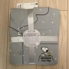 GU×PEANUTS フランネルパジャマ 長袖&ロングパンツ　スヌーピー S