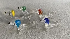ガラス細工 ダックスフンド 置物 - メルカリ