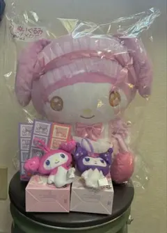 ファミマくじマイメロディぬいぐるみ+マクドナルドハッピー セット・クロミセット