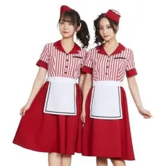 【イコラブ着用】クリアストーン ダイナー ウエイトレス コスプレ衣装