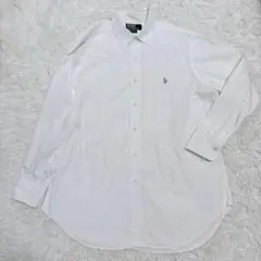 ポロラルフローレン ポニー刺繡 LOWELL シャツ 薄手 長袖 ホワイトのサムネイル