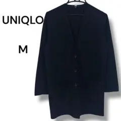 UNIQLO ユニクロ　黒　紺　ジャケット コート　Mサイズ　無地　大きめ　古着