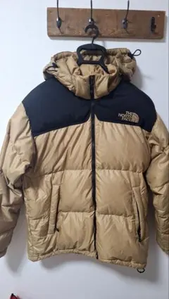 THE NORTH FACE ダウンジャケット ベージュ ブラック　Lサイズ