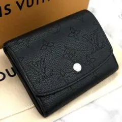 ルイヴィトン マヒナ ポルトフォイユ イリス コンパクト ノワール 黒 財布