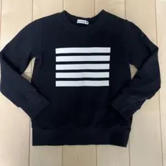 branshes黒 ストライプ トレーナー 110cm