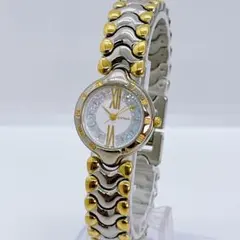 SEIKO エクセリーヌ ダイヤ シェル 4N20-1060 腕時計 電池交換済 SEIKO エクセリーヌ ダイヤ シェル 4N20-1060 腕時計 電池交換済