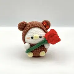 E*様 【母の日限定デザイン】あみぐるみ　ぬいぐるみ　編み物　あひる