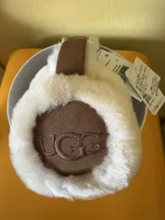 UGGイヤーマフ ホワイト/ブラウン
