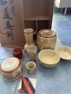 平安 手塚桐鳳 造 仁清写七宝文 皆具 共箱 茶道具 - メルカリ