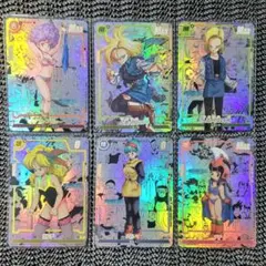 ドラゴンボールカード ブルマ 18号 チチ ランチ コミパラ風 6枚セット
