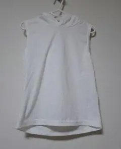 SHEIN　シーイン　ノースリーブ　トップス　フード　パーカー　キッズ　110