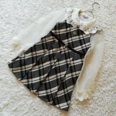 ヒロミチナカノ　フォーマルワンピース　シャツ　上下セット　女の子用　130cm