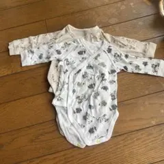 ムーミン柄ボディスーツ長袖　2枚セット