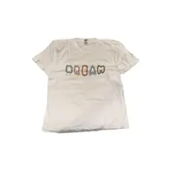 DREAM 立体ロゴ カラフルプリントTシャツ 古着 白 M