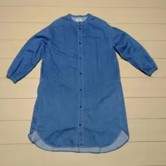 シャツワンピース　デニムワンピース160cm　MAKE YOUR DAY