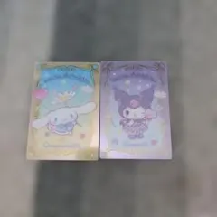 サンリオキャラクターズ カード シナモロール クロミ 2枚セット