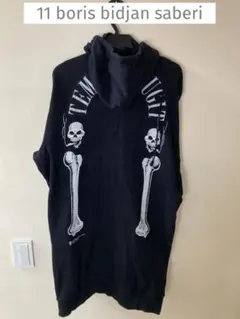 か*る様 11 boris bidjan saberi マスク付きフーディー黒のサムネイル