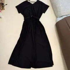 JUSGLITTY ロングワンピース JUSGLITTY】ジャスグリッティー ロングワンピース ネイビー コットン