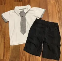 フォーマルポロシャツとパンツセット100センチ