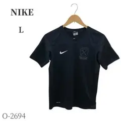 ナイキ NFTB ドライフィットVネックTシャツ ブラックL フットボール