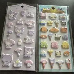 anrio サンリオキャラクターズ　マシュマロステッカーズフードマイメロクロミ