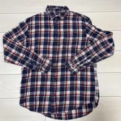 GAP チェック柄 長袖シャツ ネイビー レッド Sサイズのサムネイル