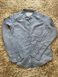 【フランクアンドアイリーン】ブルーシャツ XSサイズ　2/1〜2/11発送停止