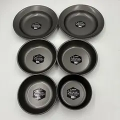 新品未使用キャプテンスタッグ メタリックブラックコート 食器 6点セット 日本製のサムネイル