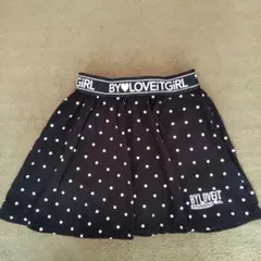 ☆バイラビット☆140☆スカパン☆黒ドット