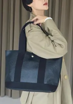 【Breath TOPKAPI】スコッチグレイン ロングハンドル トートバッグ