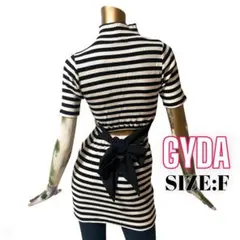 ⭐️A254⭐️ GYDA ♥ ハーフスリーブバックリボンテレコミニワンピース