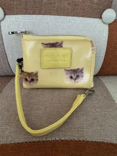 PAUL & JOE 猫プリント パスケース
