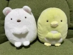 すみっコぐらし　ぬいぐるみSサイズ　ぺんぎん？しろくま セット