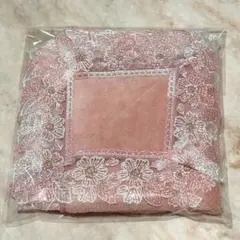 近沢レース　桜便り　ピーチ　季節のハンカチ　タオルハンカチ
