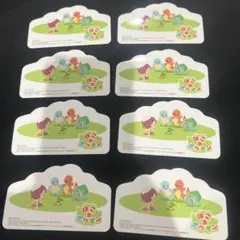 ぽこあ ポケモン ステッカー シール 8枚