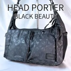 HEAD PORTER ショルダーバッグ BLACK BEAUTY モノグラム