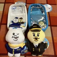 んぽちゃむ　ぬいぐるみマスコット　クリアポーチ2種のサムネイル